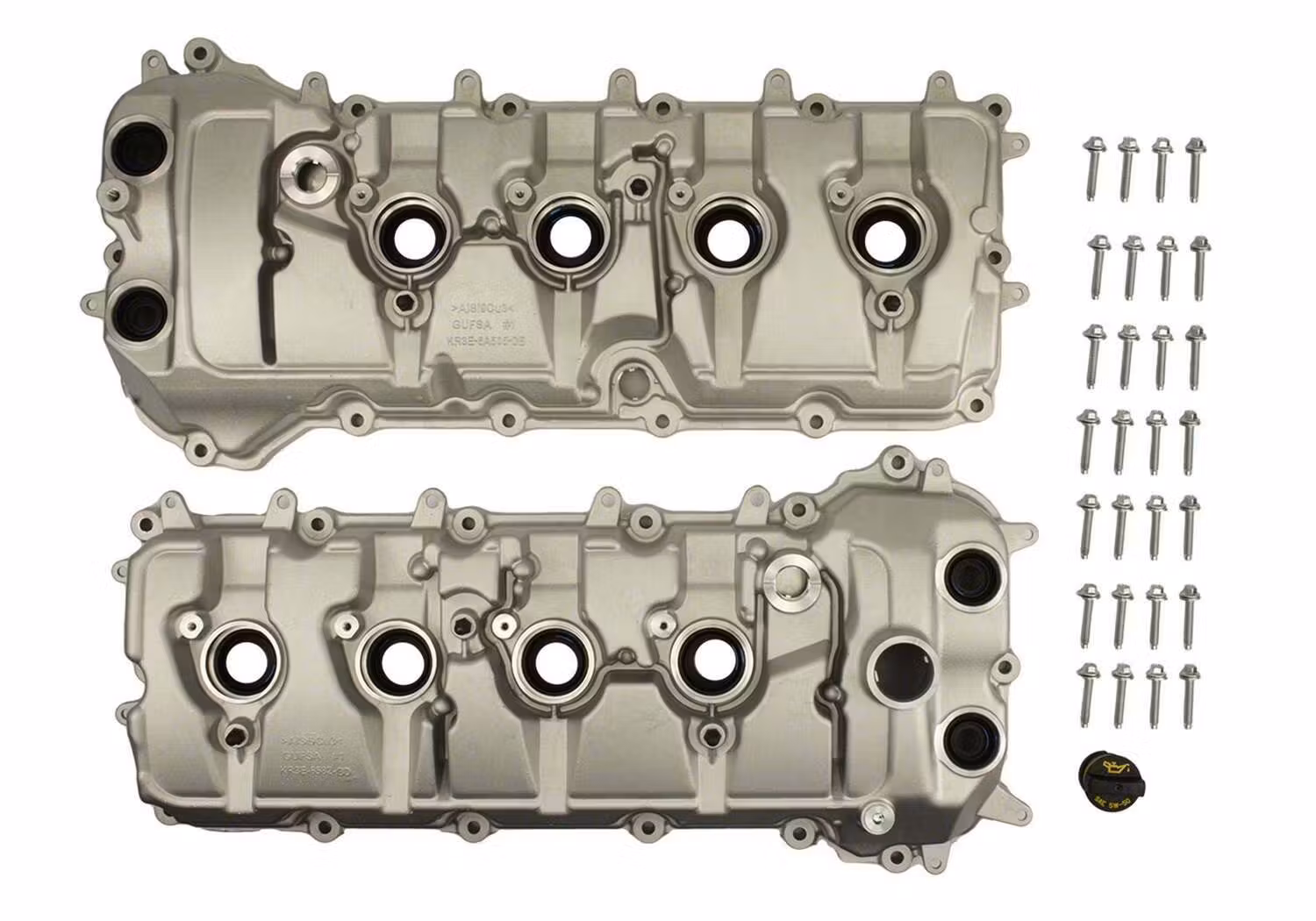 Ford Performance M-6067-M52S Aluminum Cam Covers - Pair (2011-2017 Mustang GT & F-150 5.0L / 2015-2020 GT350 5.2L / 2020 Shelby GT500) Questions & Answers