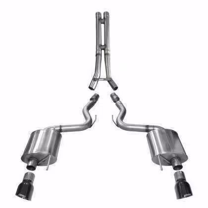 Corsa 3.0" Cat-Back Exhaust: HH-Pipe with 4.5" Black Dual Tips - Sport (2015-2017 Mustang GT) - 14329BLK-14502 Questions & Answers