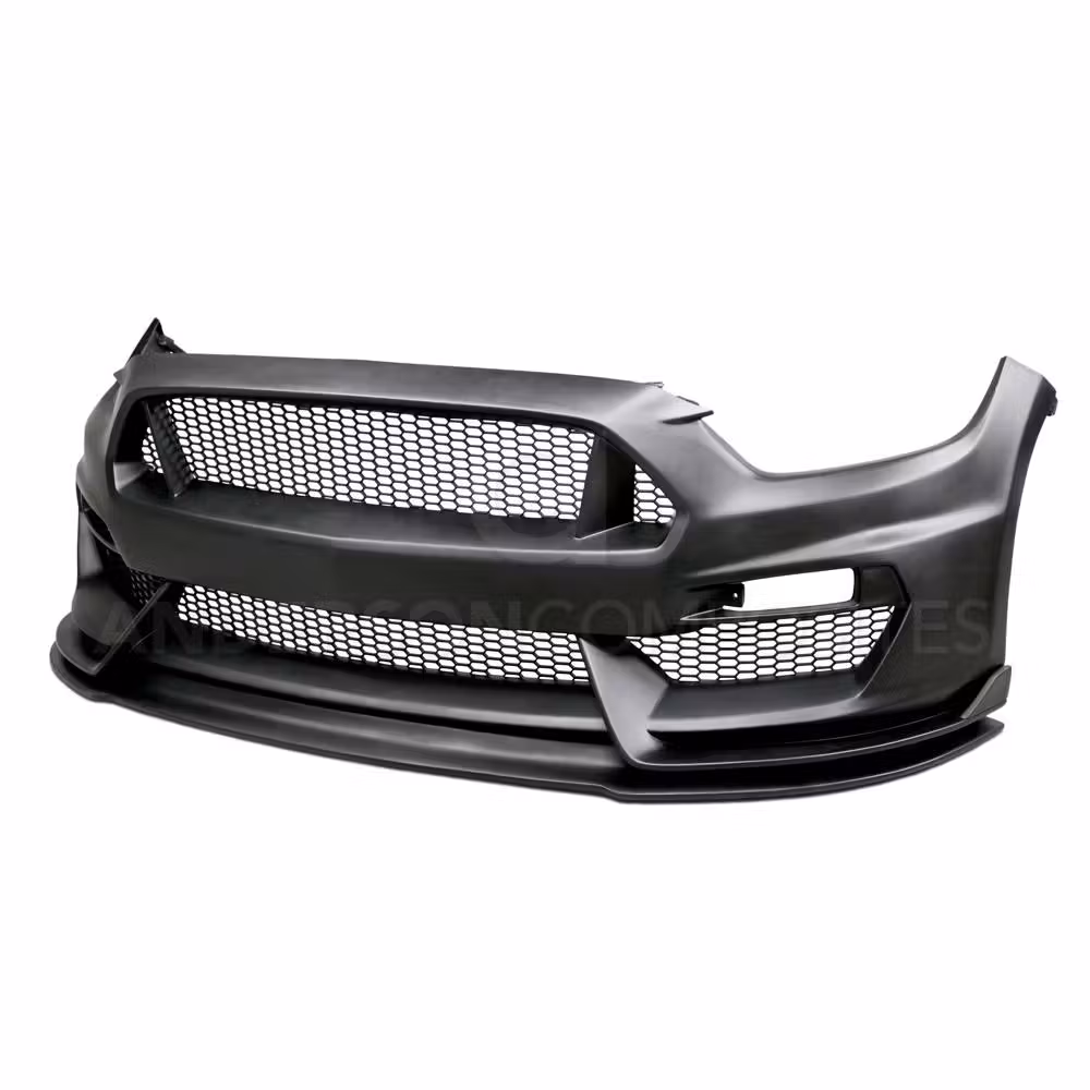 Anderson Composites FB15FDMU-GR-GF 2015-2017 Mustang GT350 Style Fiberglass Front Bumper with Front Lip Questions & Answers