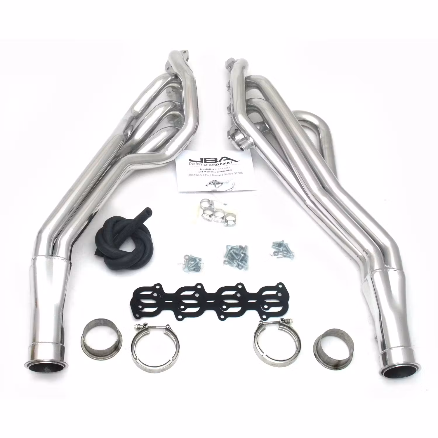 JBA 07-2014 Shelby GT500 1-3/4" Silver Ceramic Longtube Headers Questions & Answers